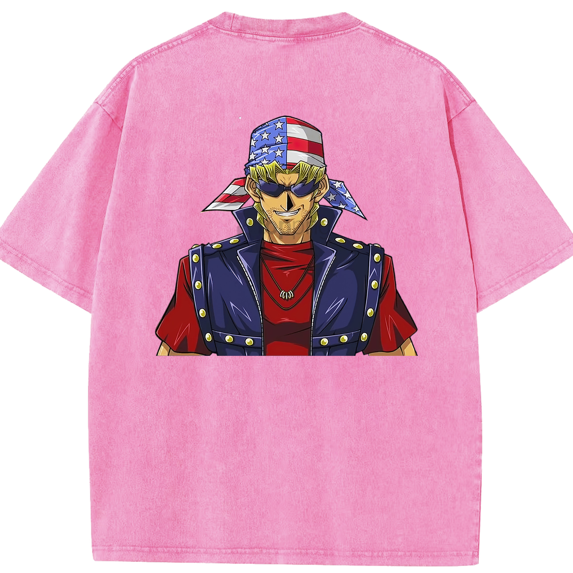 （画像用） 遊☆戯☆王 Yu-Gi-Oh! 綿100% ヴィンテージ風 半袖Tシャツ（背面プリント）